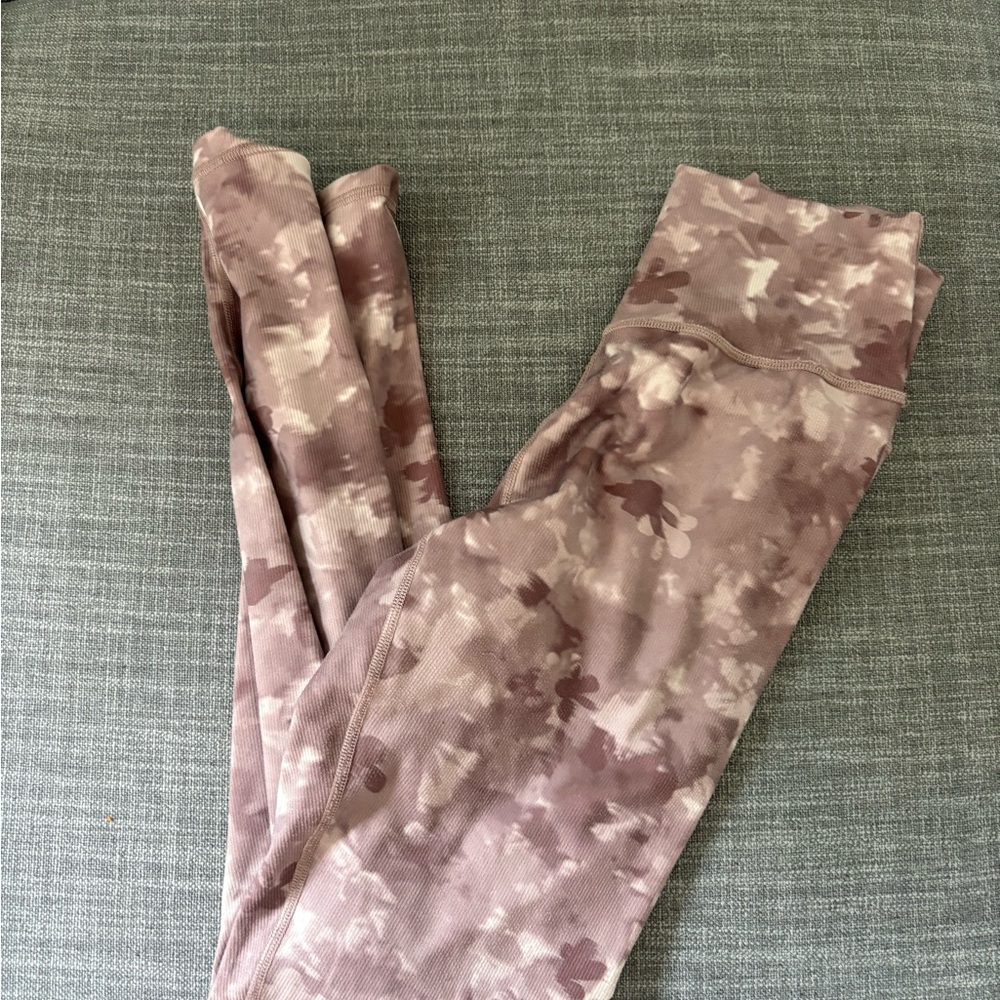 Prana Small Mauve Tie-Dye Leggings